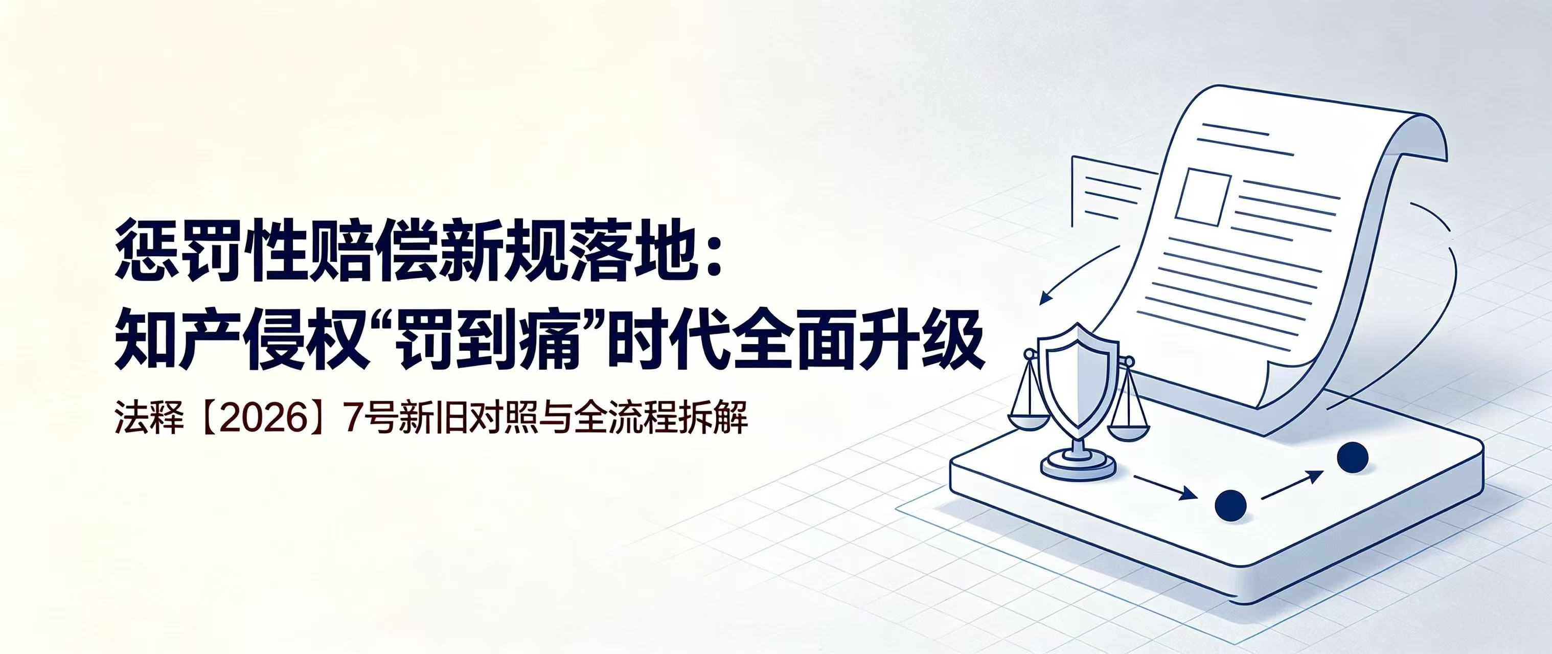 惩罚性赔偿新规落地:知产侵权"罚到痛"时代全面升级——法释〔2026〕7号新旧对照与全流程拆解 - Tiansun Law Firm